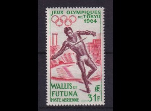 Wallis et Futuna 1964 Olympiade Speerwerfer Mi.-Nr. 205 postfrisch **
