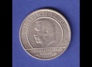 Deutsches Reich Silbermünze Schwurhand 3 Reichsmark 1929 F
