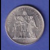 Frankreich Silbermünze 10 Francs Hercules 1965