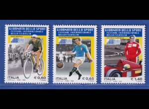 Italien 2009 Briefmarkenausst. ITALIA 2009, Rom Tag des Sports Mi.-Nr 3336-38 **
