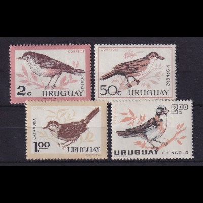 Uruguay 1963 Vögel Mi.-Nr. 955-958 postfrisch **