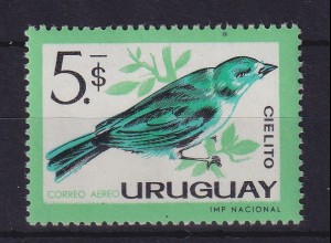 Uruguay 1963 Einheimischer Vogel Sayaca-Tanager Mi.-Nr. 950 postfrisch **