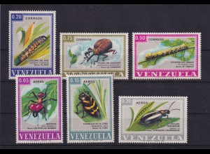 Venezuela 1968 Insekten Schädlinge Mi.-Nr. 1740-1745 postfrisch **