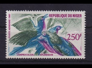 Niger 1968 Flugpostmarke Prachtglanzstar Mi.-Nr. 186 postfrisch **