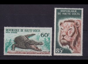 Obervolta Burkina Faso 1965 Wildtiere Mi.-Nr. 170-171 postfrisch **
