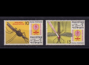 Pakistan 1962 Malaria-Bekämpfung Mücken Mi.-Nr. 163-164 postfrisch **