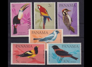 Panama 1965 Vögel Mi.-Nr. 844-849 A postfrisch **