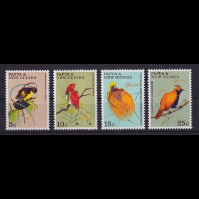 Papua-Neuguinea 1970 Tropische Vögel Mi.-Nr. 175-178 postfrisch **