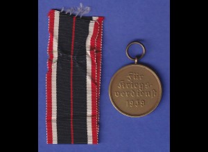 Deutsches Reich 1940/45 Kriegsverdienstmedaille mit Band und originaler Tüte