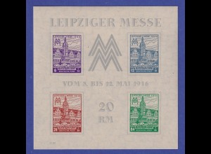 SBZ West-Sachsen 1946 Leipziger Messe Messeblock Mi.-Nr. Block 5 X postfrisch **