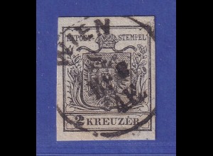 Österreich Wappen 2 Kr Mi.-Nr. 2 X a O WIEN