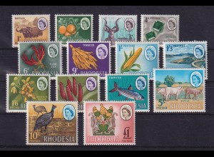 Rhodesien 1966 Landesmotive Mi.-Nr. 24-37 postfrisch **