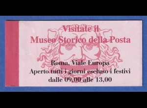 Italien 1995 Neues Postemblem Mi.-Nr. 2413 Do/Du Markenheftchen **
