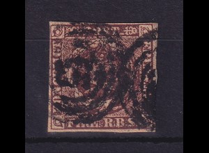 Dänemark 1852 Königskrone Mi.-Nr. 1 II a gestempelt