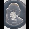 Cook Islands 2007 Silbermünze 5 Dollar Papst Benedikt mit Swarovski-Kristallen