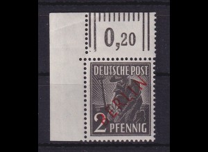 Berlin 1949 Rotaufdruck 2 Pf Mi.-Nr. 21 WOR postfrisch **