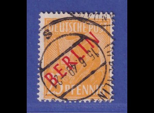 Berlin 1949 Rotaufdruck 25 Pf Mi.-Nr. 27 O gpr. SCHLEGEL BPP