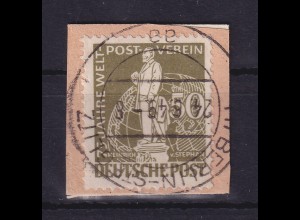 Berlin 1949 Weltpostverein 50 Pf Mi-Nr. 38 O auf Briefstsück