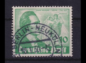 Berlin 1949 Goethe 10Pfg Mi-Nr. 61 sauber gest. BERLIN-NEUKÖLLN 18.1.50