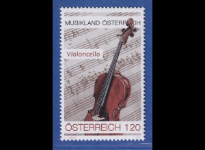 Österreich 2023 Sondermarke Musikland, Violoncello Mi.-Nr. 3700 **