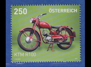 Österreich 2023 Sondermarke Motorräder KTM R100 Mi.-Nr. 3703 **