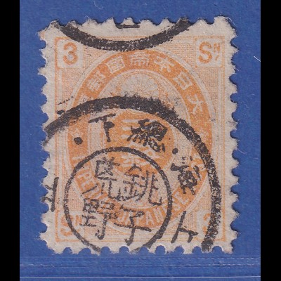 Japan 1879 Freimarke Alt-Koban 3S orange Mi.-Nr. 55 gestempelt