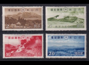 Japan 1939 Aso-Kuju-Nationalpark Mi.-Nr. 280-83 Satz kpl. ungebraucht *