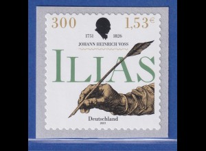Bund 2002 Johann Heinrich Voß ILIAS 153 Cent SELBSTKLEBEND Mi.-Nr. 2251 ** 