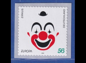 Bund 2002 EUROPA Zirkus Clown 56 Cent SELBSTKLEBEND Mi.-Nr. 2272 ** 