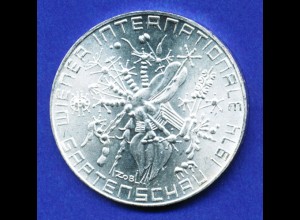 Österreich 50-Schilling Silber-Gedenkmünze 1974, internat. Gartenschau Wien