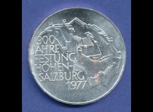 Österreich 100-Schilling Silber-Gedenkmünze 1977, Festung Hohensalzburg