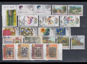 Liechtenstein kompletter Briefmarken-Jahrgang 1996 gestempelt 