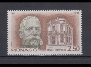 Monaco 1986 Mi.-Nr. 1757 ** 75 Jahre Verfassung