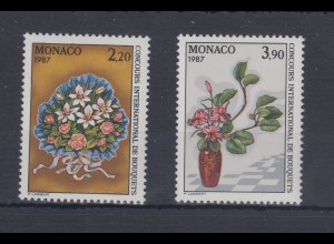 Monaco 1986 Mi.-Nr. 1777-1778 ** Wettbewerb für Blumenbinderei