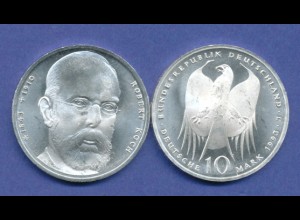 Bundesrepublik 10DM Silber-Gedenkmünze 1994, Robert Koch