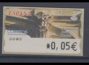 Spanien ATM Postgebäude Madrid , Wert in € 4-stellig breit, Mi.-Nr. 94.2