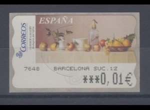 Spanien ATM Gemälde Komposition, Wert in € 6-stellig schmal , Mi.-Nr. 146.6