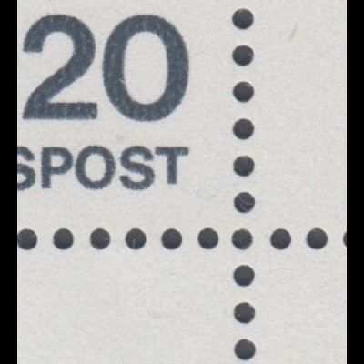 Bund 1974 Expressionisten Mi.-Nr. 823 ER-Viererblock mit Plattenfehler kurzes T 