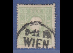 Österreich Freimarke Franz Joseph 3 KR. grün Ausgabe 1859 Mi.-Nr. 12a gestempelt