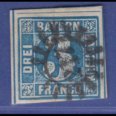 Altdeutschland Bayern Mi-Nr. 2 II mit GMR 217 München