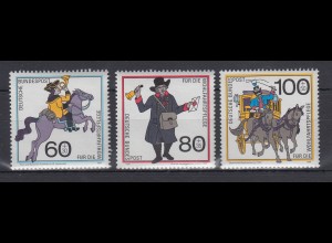 Bundesrepublik 1989 Wohlfahrt Postbeförderung Mi.-Nr. 1437-1439 ** 
