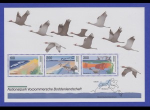 Bundesrepublik 1996 Blockausgabe Nationalpark Boddenlandschaft Mi.-Nr. Block 36 