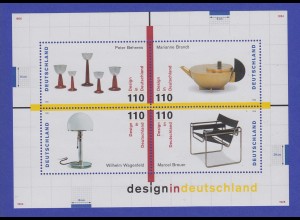 Bundesrepublik 1998 Blockausgabe Design in Deutschland Mi.-Nr. Block 45 **