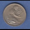 50 Pfennig-Münze BANK DEUTSCHER LÄNDER 1950 G, TOP-Stück, Expertise Franquinet 