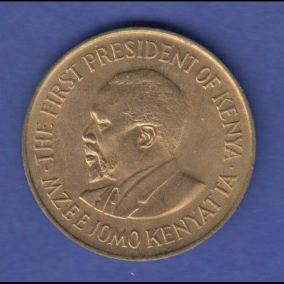 Kenya Kursmünze 10 Cent 1977 Präsident Kenyatta