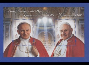 Vatikan Blockausgabe 2014 Mi.-Nr. Block 43 ** Heiligsprechung Johannes XXIII.
