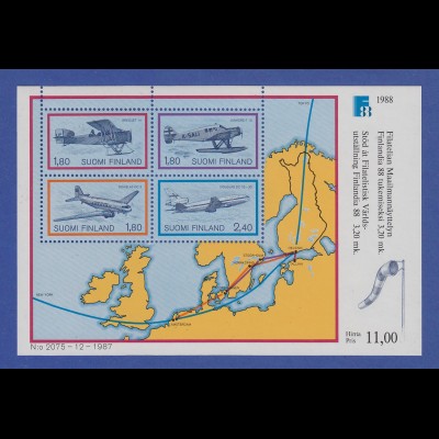 Finnland Blockausgabe 1988 Mi.-Nr. Block 4 ** FINLANDIA `88 Helsinki (IV).