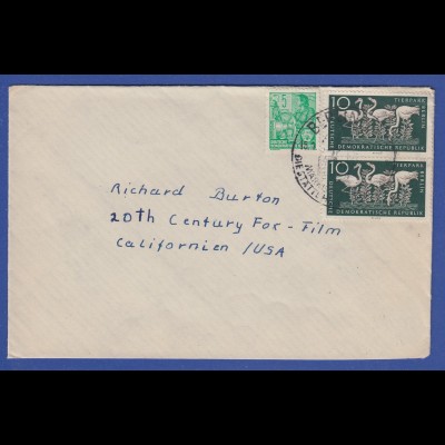Brief 1957 aus der DDR gelaufen an Hollywood Filmschauspieler Richard Burton !!!