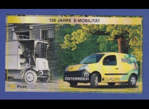 Österreich 2013 Blockausgabe Europa Postfahrzeuge E-Mobilität Mi.-Nr. Bl. 75