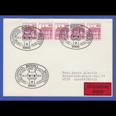 Bundesrepublik 1979 Dauerserie Mi.-Nr 1028 per 5 portogerecht auf FDC-Karte